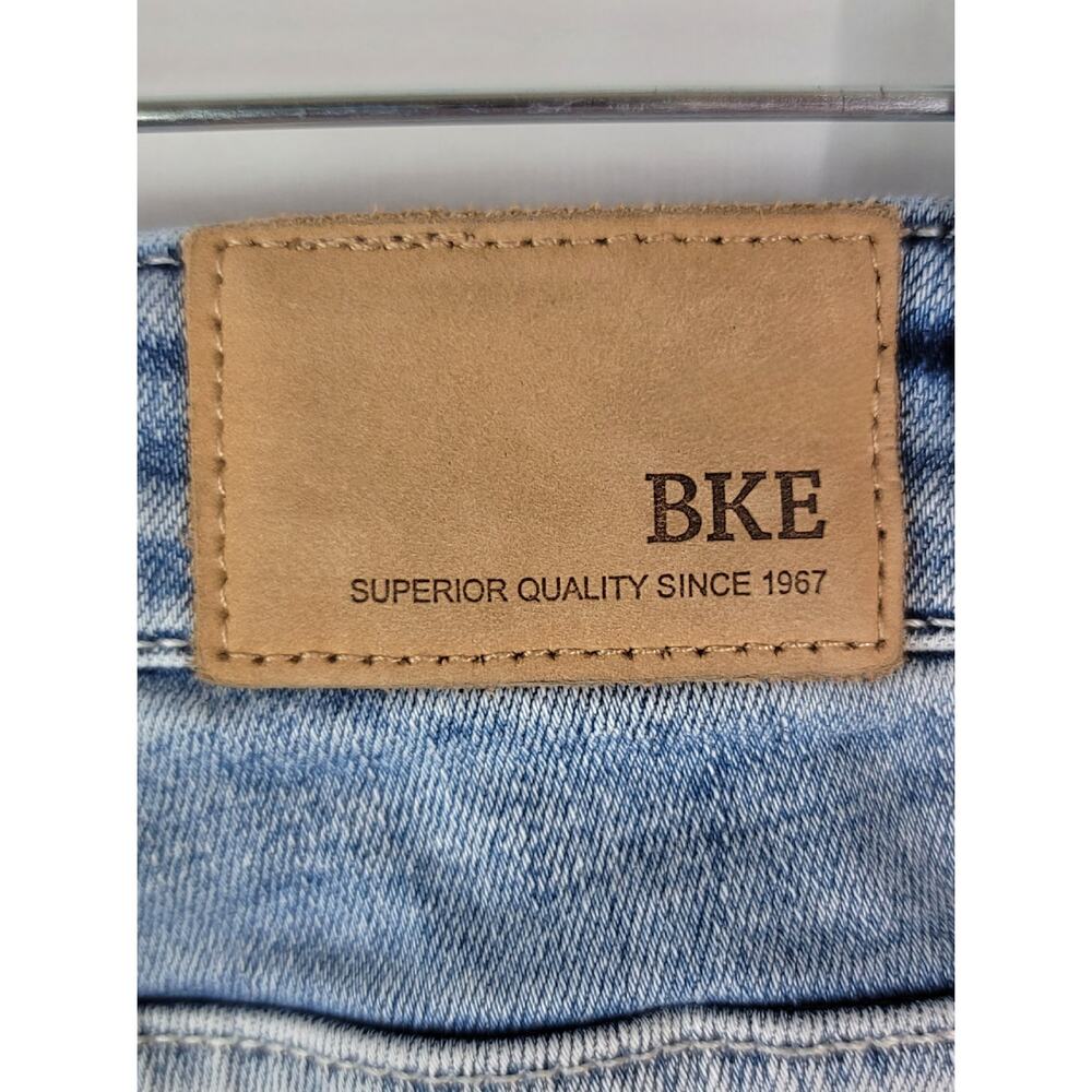 BKE Buckle PAYTON Universal Fit Mid-Rise Flare Frayed Hem Denim Jeans Sz 27x31.5 - Picture 10 of 16